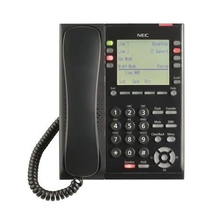 NEC IP Self Labeling Telephone - Black