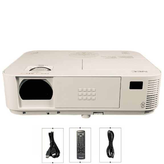 Pre-Owned NEC M323W DLP Projector 3200 Lumens Full HD 3D DICOM LAN w/Bundle Accessories