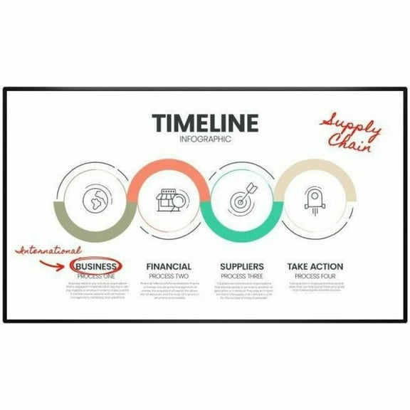 NEC Monitor AQOUS BOARD 4W-B86FT5U Collaboration Monitor - 86" LCD - Touchscreen - 16:9 Aspect Ratio - 3840 x 2160 - Direct LED - 350 Nit - 1,200:1 Contrast Ratio - 2160p - USB