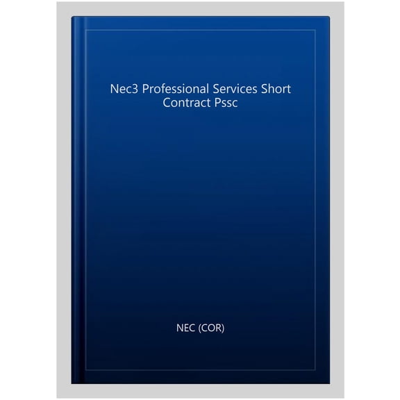 Nec3 Professional Services Short Contract Pssc