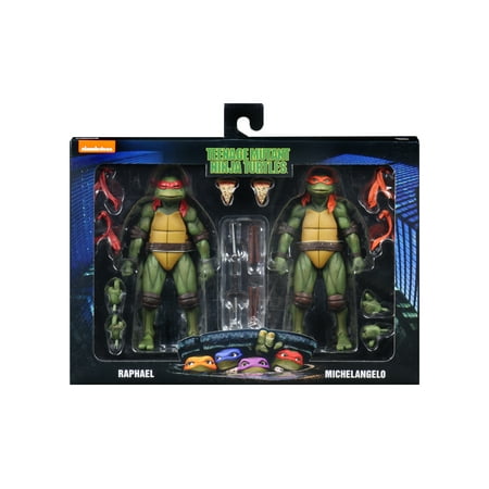 NECA 7" Action Figure 2 Pack TMNT Rapahel & Michaelangelo