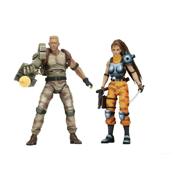 Aliens vs Predator (Arcade) - 7" Scale Action Figure 2 pack - Dutch & Linn NECA