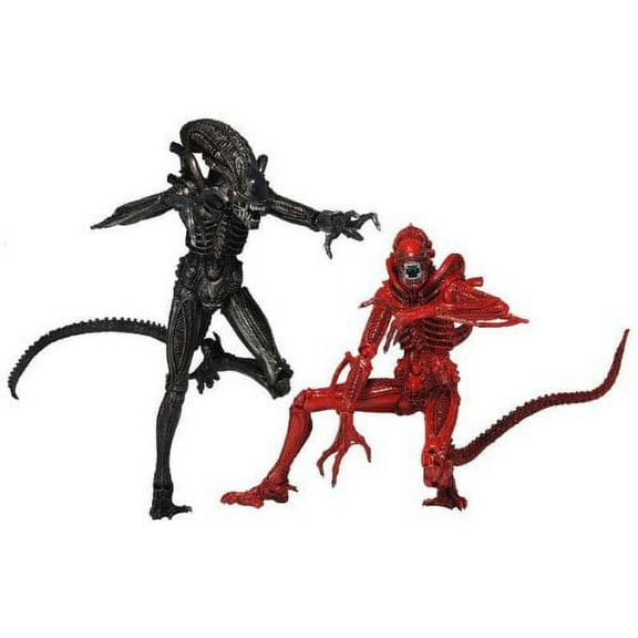 NECA Aliens "Genocide" Black Warrior vs. Red Warrior Action Figure (2-Pack), 7"