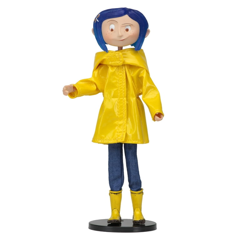 NECA Coraline Bendy Rain Coat Fashion Doll Collectible Toy