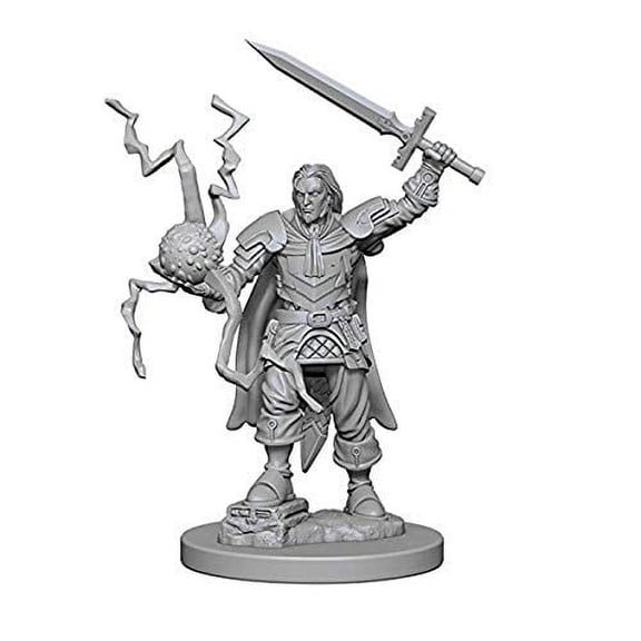 NECA Deep Cuts Unpainted Miniatures: Human Male Cleric