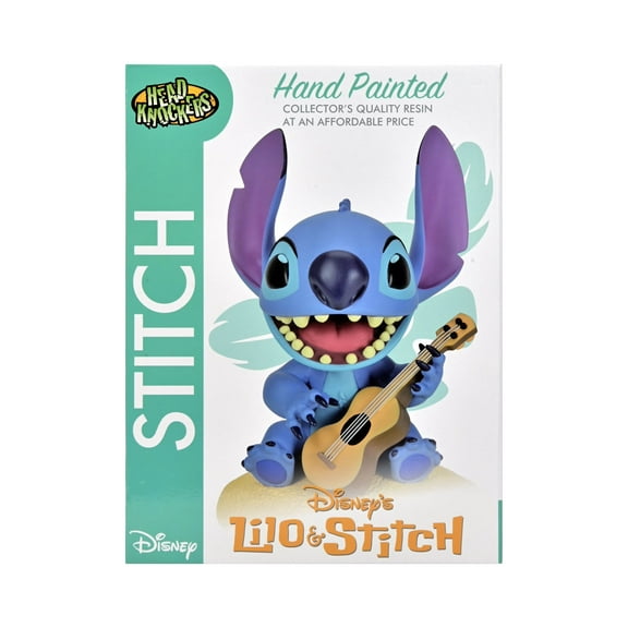 Disney's Lilo & Stitch 6.5" Stitch with Ukulele Head Knocker Bobblehead, by NECA