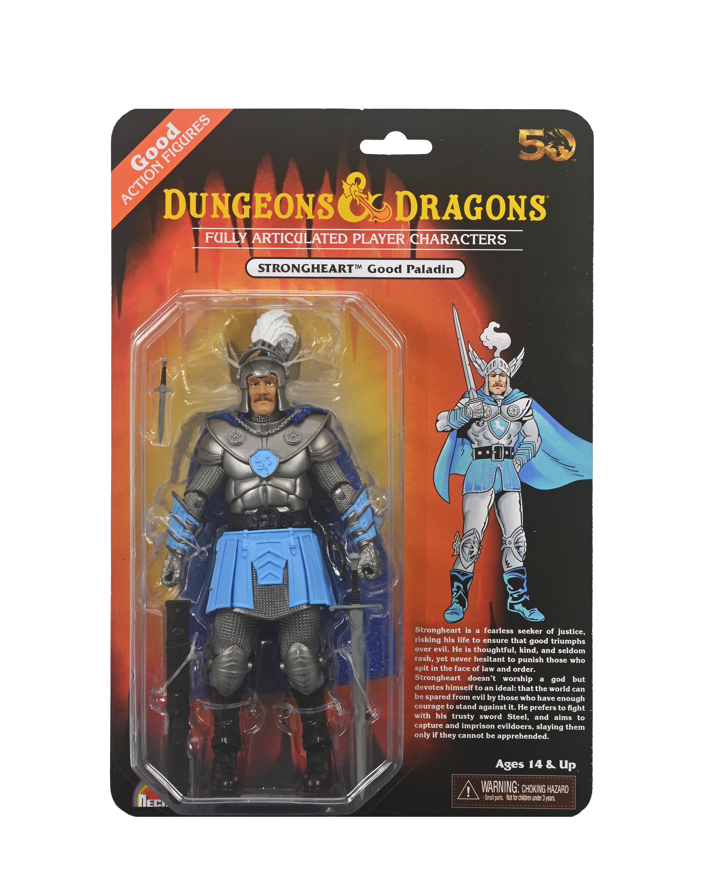 Dungeons & Dragons 8" 50th Anniversary Strongheart the Paladin Action Figure, by NECA