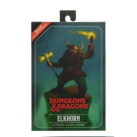 NECA - Dungeons & Dragons - 7” Scale Action Figure - Ultimate Elkhorn the Good Dwarf Fighter