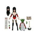 thumbnail image 1 of NECA Elvira's Very Scary Xmas: Elvira Clothed Action Figure with Two Interchangeable Expressions and Various Accessories (8"), 1 of 2