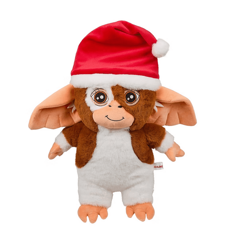 GREMLINS 2 サンタバージョン Gizmo ぬいぐるみ Gremlins 13in Plush Holiday Gizmo with Santa Hat - Walmart.com