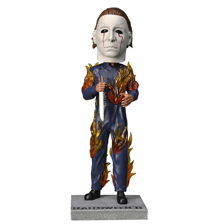 NECA Halloween 2 Michael Myers On Fire Head Knocker 8 Action