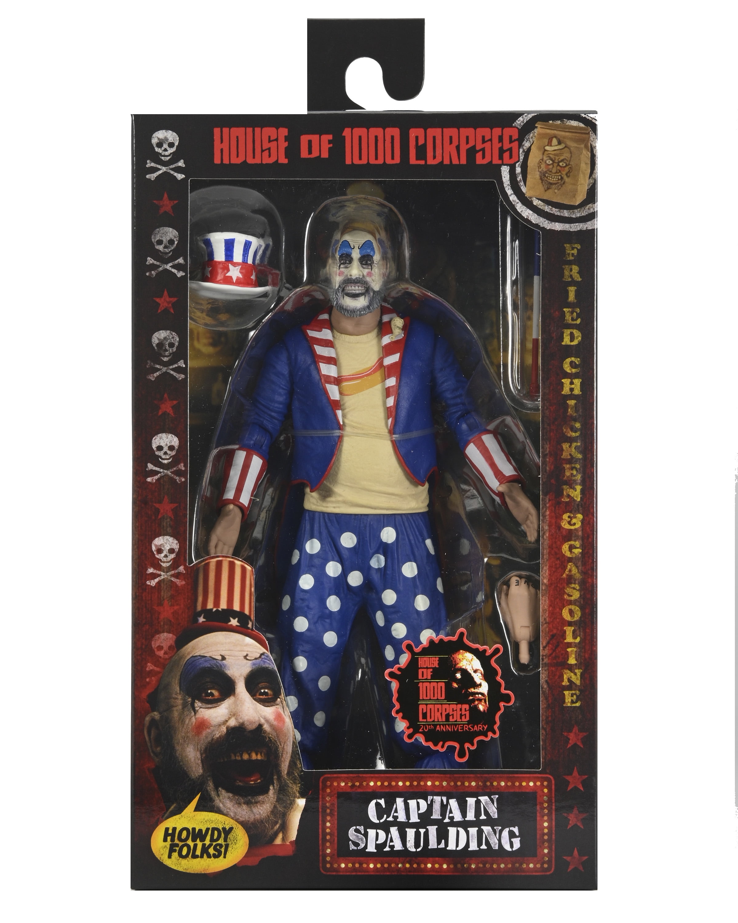 NECA - House of 1000 Corpses - 20th Anniv. Capt. Spaulding 7 Inch Action Figure