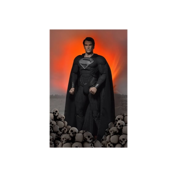 NECA Man of Steel - Black Suit Superman - 18 in
