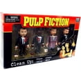thumbnail image 1 of Pulp Fiction Clean Up Vince, Jules, Jimmy, Wolf Geoms Figure Set 2004 NECA 33302, 1 of 5