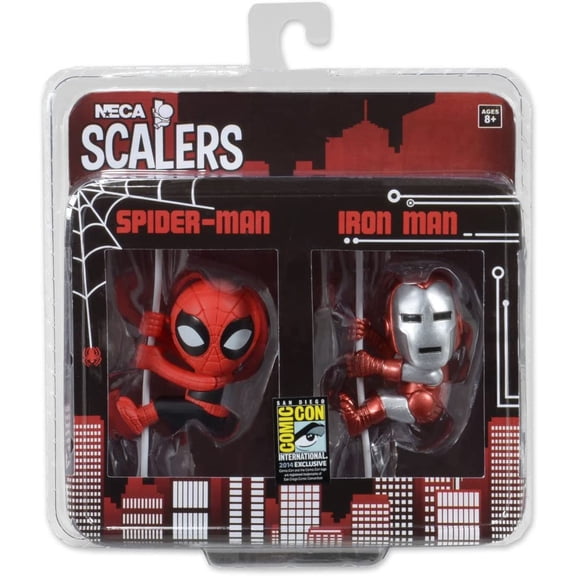 NECA Scalers Marvel Spider-Man & Iron Man 2 Pack SDCC Exclusive 2014