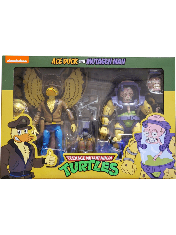 Teenage Mutant Ninja Turtles Ace Duck and Mutagen Man Figure Set 2021 NECA 54226