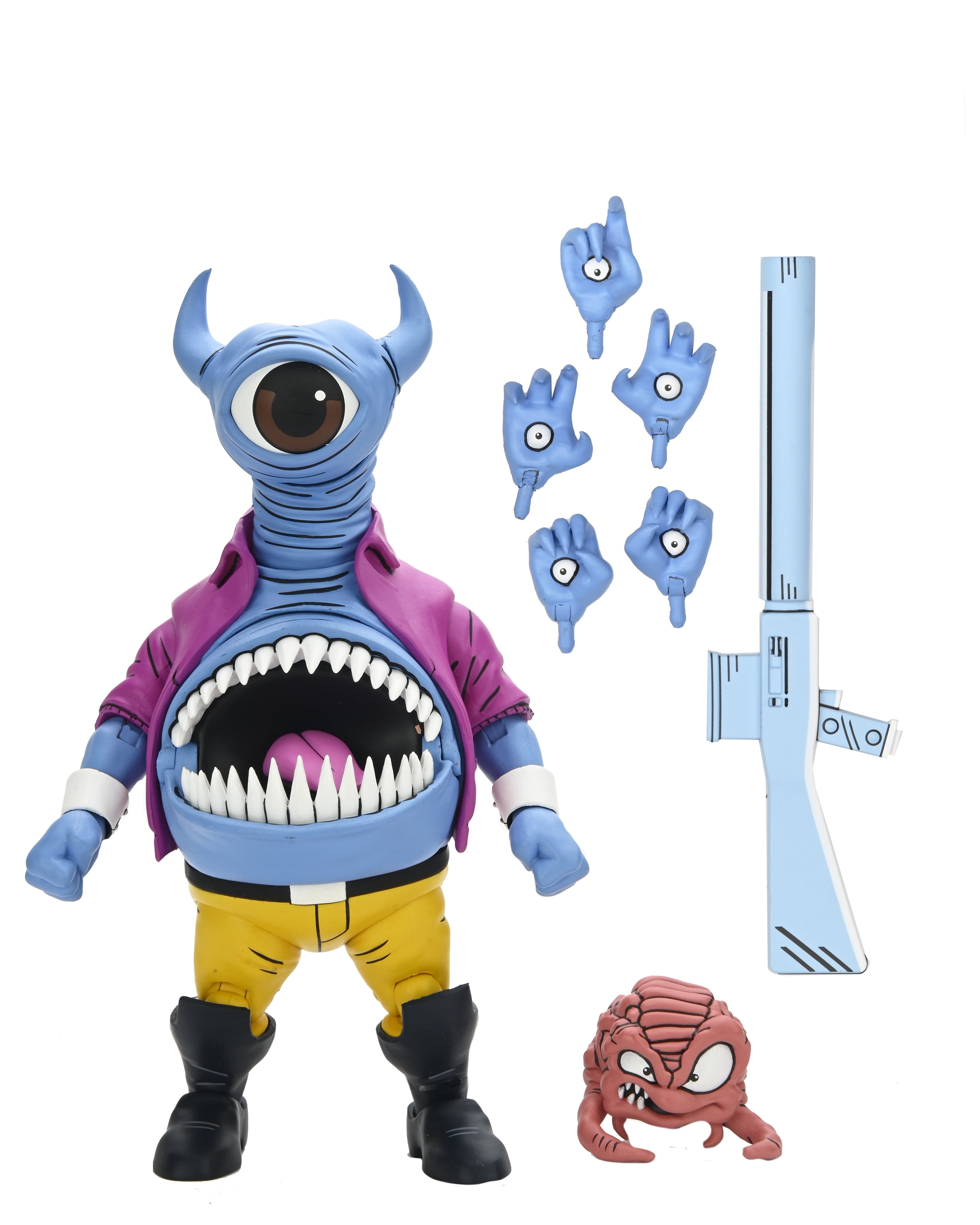 NECA Teenage Mutant Ninja Turtles Adventures: Archie Comics Belly Bomb "Special Edition" Action Figure with Extra Hands and Krang Mini Figure (7")