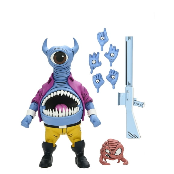 NECA Teenage Mutant Ninja Turtles Adventures: Archie Comics Belly Bomb Action Figure with Extra Hands and Krang Mini Figure (7") - Walmart Exclusive