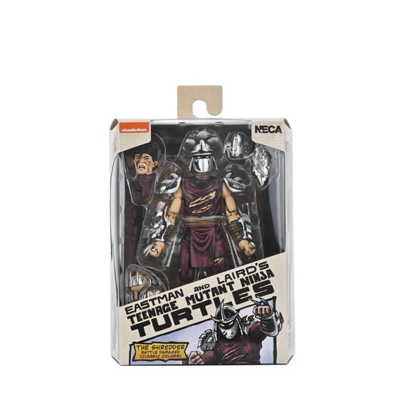 NECA Teenage Mutant Ninja Turtles Mirage Comics Battle Damaged Shredder 7" Scale Action Figure
