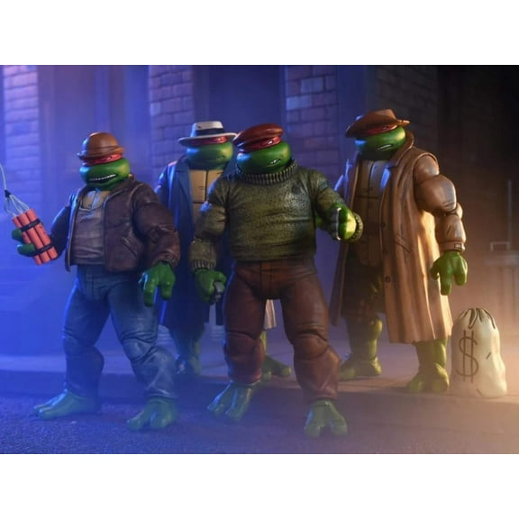 Teenage Mutant Ninja Turtles Gangster Turtles (Mirage Comics) Action Figure 4-Pack