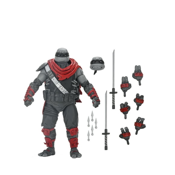 NECA Teenage Mutant Ninja Turtles: The Last Ronin - The Lost Years Leonardo Action Figure with Interchangeable Heads and Hands (7")