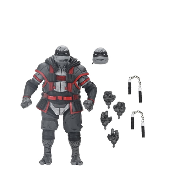 NECA Teenage Mutant Ninja Turtles: The Last Ronin - The Lost Years Michelangelo Action Figure with Interchangeable Heads and Hands (7")