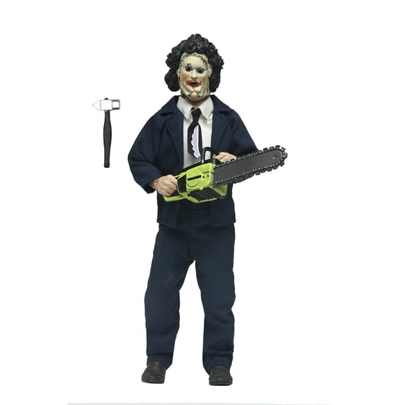 NECA Texas Chainsaw Massacre: 50th Anniversary Leatherface (Pretty Woman) Clothed Action Figure with Chainsaw and Hammer Accessories (8")