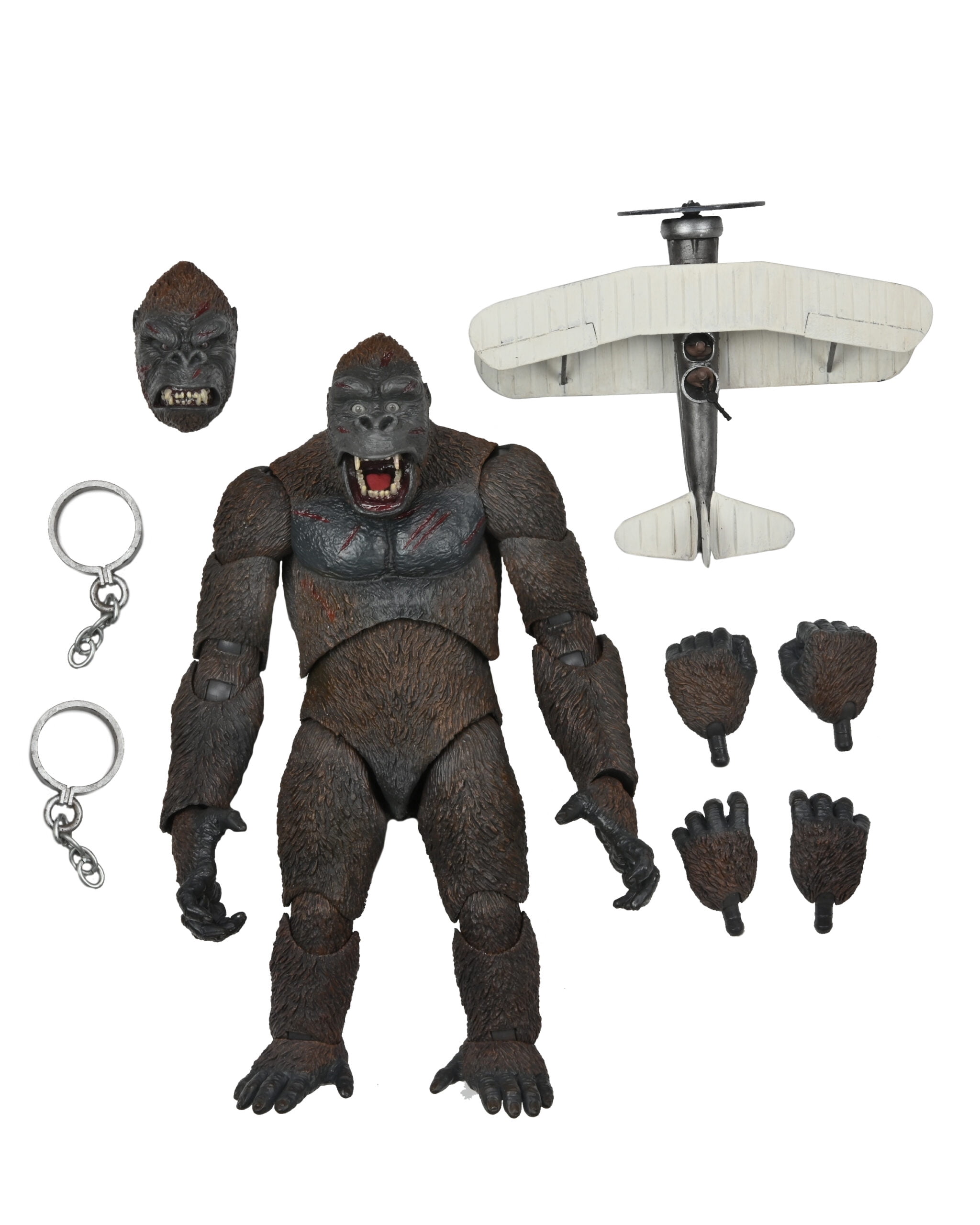 NECA Ultimate Teen King Kong Action Figures, Plastic Multicolor, 3" x 7"