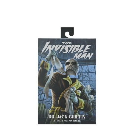 NECA - Universal Monsters 7” Scale Action Figure - Ultimate Invisible Man Figure “Kemp House” (Color)
