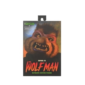 Universal Monsters Teenage Mutant Ninja Turtles 7" Raphael as The Wolfman Action Figure, by NECA