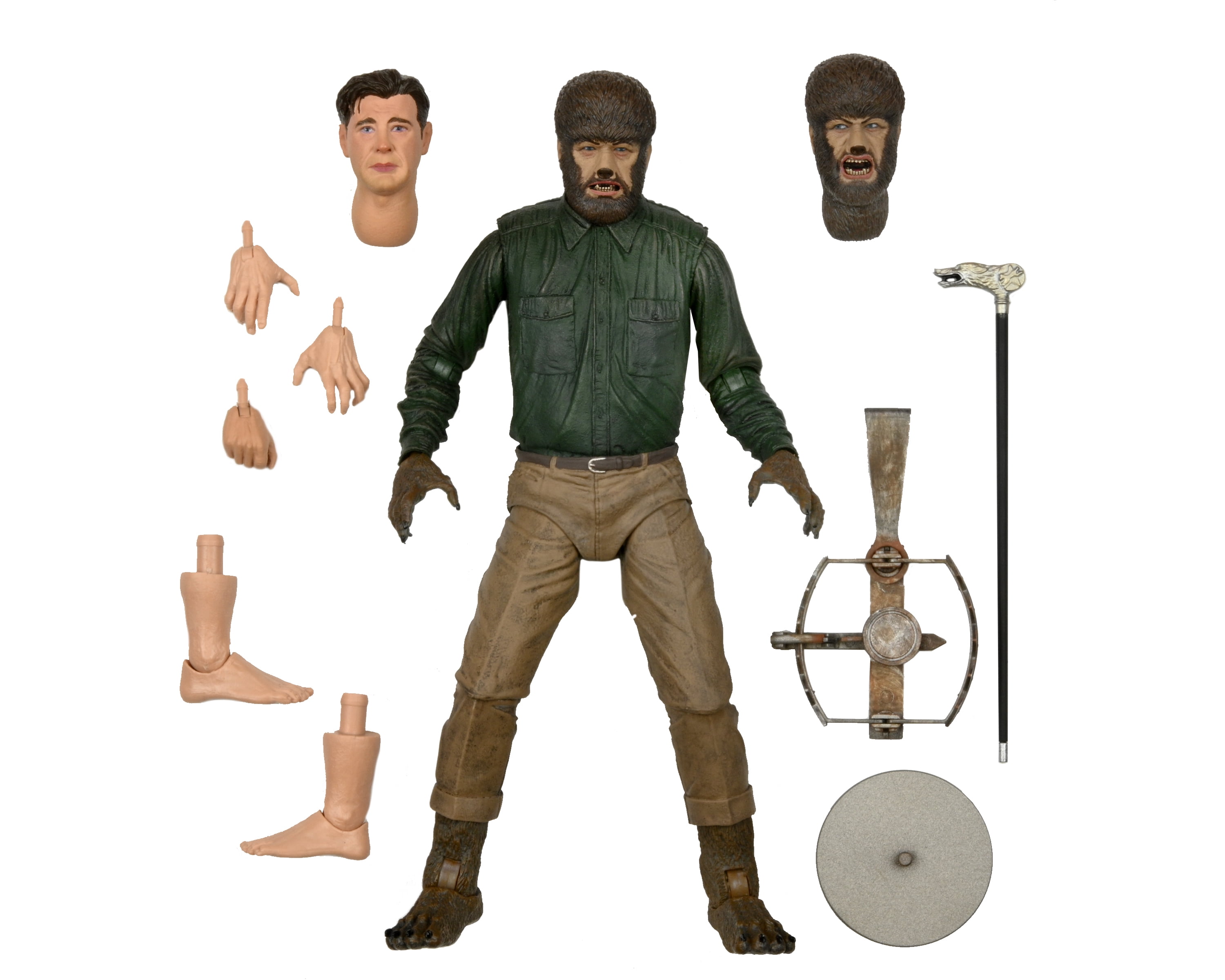 NECA Universal Monsters Ultimate Wolf Man Action Figure Toy, 7 