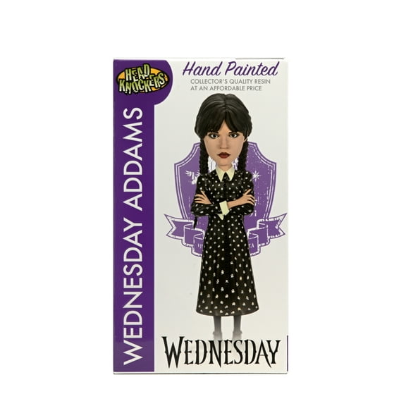 Wednesday 8.5" Wednesday Addams Head Knocker Bobblehead, by NECA
