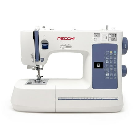 NECCHI NC-59QD Electronic Sewing Machine, Italian Designed, 59 Built-In Stitches, Modern, Adjustable Speed Control, Auto Play, Needle Up/Down Foot Control, Full Metal Frame
