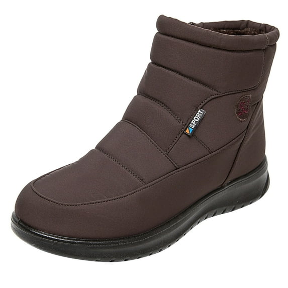 NECHOLOGY High Heel Boots for Women Wide Width Women's Colorblock Short Wedges Thick Soled Fashion Womens Lace up Boots Brown 7.5