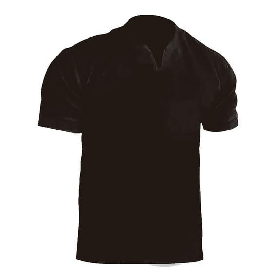 NECHOLOGY Long Sleeve Tops for Men Men Spring Summer Casual V Neck Solid Short Sleeve Tee Shirt Fitted T Shirts for Men Navy 3X-Large