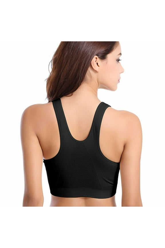 Sports Bras For Women High Support Womens Wireless Bra, Full-Coverage Pullover Stretch-Knit Bra, Smoothing T-Shirt Bra Black X-Large