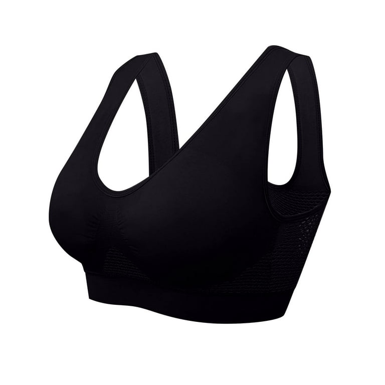 NECHOLOGY Supportive Sports Bras For Women One Smooth U Underwire Bra,  Full-Coverage Bra, Smoothing T-Shirt Bra Black 5X-Large