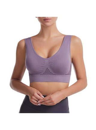 Women Bras 6 Pack of Cotton Sports Bra with B Cup C Cup D Cup Size