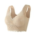 thumbnail image 1 of NECHOLOGY Wireless Push Up Bras For Women Women's Plus-Size Wireless Cotton Bra Khaki 4X-Large, 1 of 5