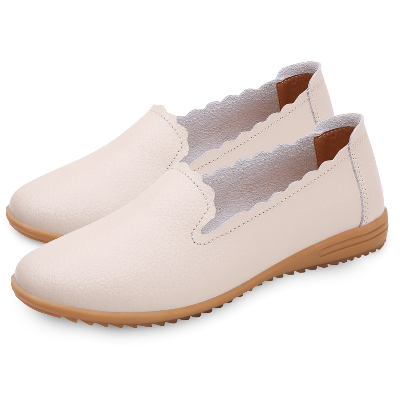 NECHOLOGY Women's Casual Shoes Wide Width Women Shoes Small White Shoes