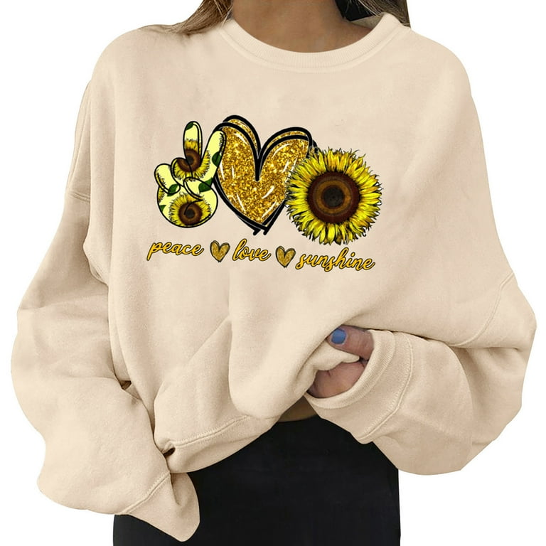 NECHOLOGY Womens Sweaters with Hoodies Women Sweatshirt Graphic Sweatshirts  No Hood Casual Tan Sweatshirt Women Hoodie Beige X-Large 
