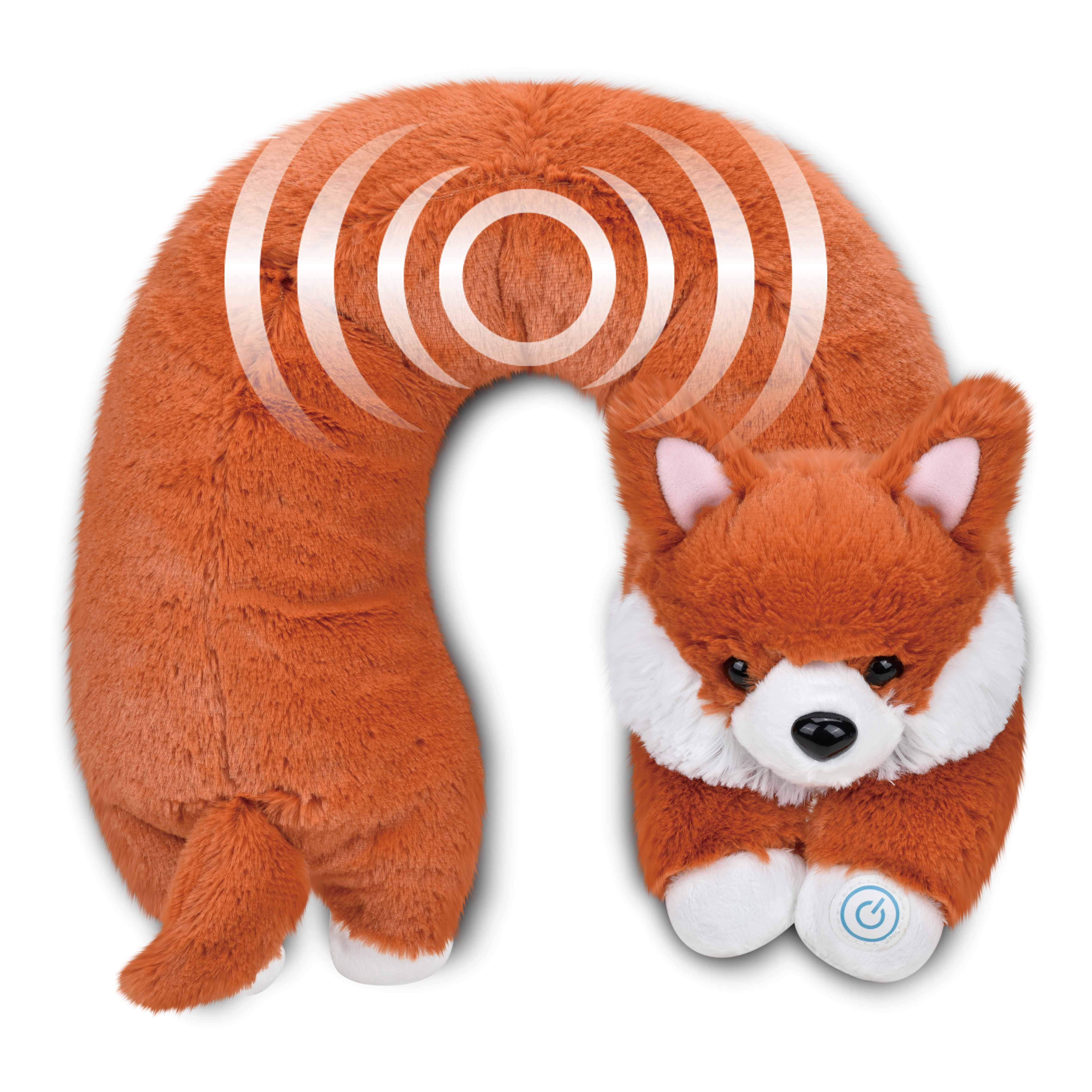 Health Touch Neck Massager Gift with Relaxing Vibration, U-Shaped Lightweight Fox