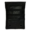 thumbnail image 1 of NECK POUCH 4 ZIPPER POCKETS SAFE TRAVEL PASSPORT MONEY GENUINE LEATHER, 1 of 1