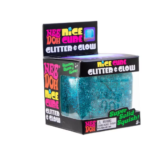 NEE DOH GLITTER AND GLOW, 1 COLOR CHOSEN AT RANDOM