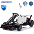 thumbnail image 1 of NEECHIPRO 24V Licensed BMW Electric Go Kart , 400W Powerful Motor Racing with Drift Race Pedal,8mph,Black, 1 of 8