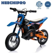 NEECHIPRO Electric Dirt Bike, 24V Electric Motorcycle Ride on Bicycle for Teens 13+,250W 13mph Max Speed,Blue