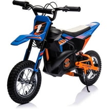 NEECHIPRO Electric Dirt Bike, 24V Electric Motorcycle Ride on Bicycle for Teens Age 13+,250W 13mph Max Speed,Blue