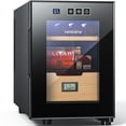 thumbnail image 1 of NEEDONE 16L Cigar Cooler Humidor with Temp Heating, Electric Humidor with Spanish Cedar Wood Shelves Digital Hygrometer Displays 100 Counts, 1 of 13