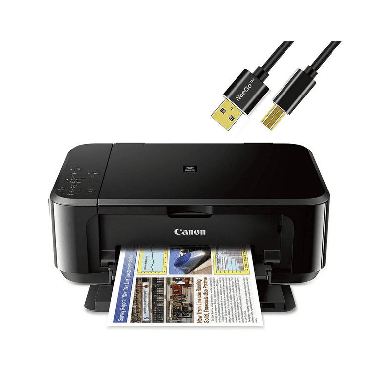 NEEGO Canon Wireless Photo Printer All-in-one Color Inkjet Printer Print,  Copy, Scan and Mobile Device and Tablet Printing with NeeGo Printer Cable