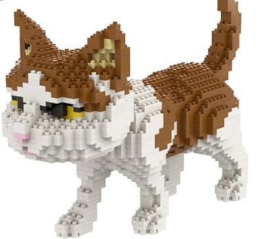 NEEJUM Cat Mini Building Blocks Animal Set, DIY Micro 3D Building Toy ...